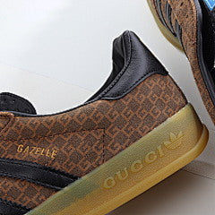Gucci x adidas Gazelle Motif Brown Suede