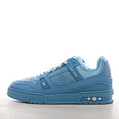 Louis Vuitton Trainer Blue Embossed Monogram