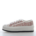 Walk'n'Dior Platform Sneaker Nude Dior Oblique Embroidered Cotton