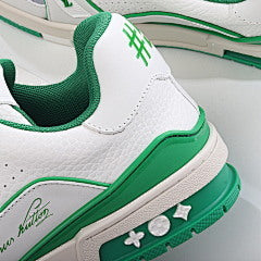 LOUIS VUITTON Trainer White Green