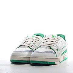 LOUIS VUITTON Trainer White Green