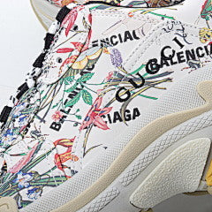 Balenciaga X Gucci Cream Leather Triple S