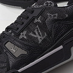 Louis Vuitton Trainer Black Monogram Denim