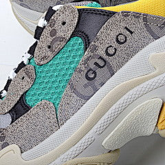 Gucci x Balenciaga Triple S The Hacker Project Beige Green Yellow