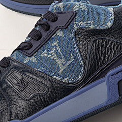 Louis Vuitton Nigo Blue Denim Monogram Trainers