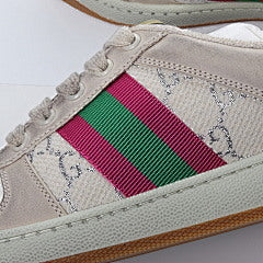 Gucci Screener White GG Lamé