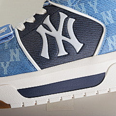MLB Chunky Liner Casual Shoes Mid Top Blue