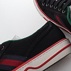 Gucci Black Canvas Tennis 1977 Low Top