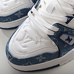 Louis Vuitton Wmns Trainer Monogram Denim  Light Blue