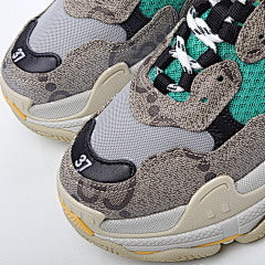 Gucci x Balenciaga Triple S The Hacker Project Beige Green Yellow