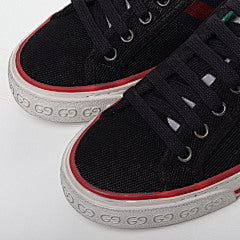 Gucci Black Canvas Tennis 1977 Low Top