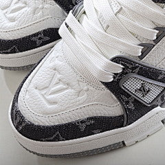 Louis Vuitton Trainer Monogram Denim Grey White