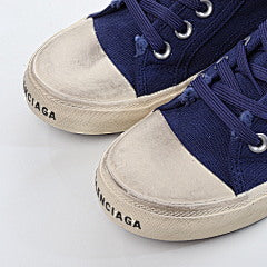 Balenciaga Paris High Destroyed Indigo