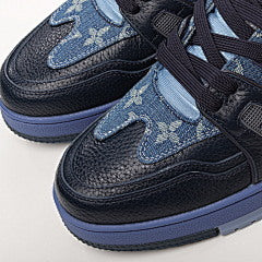 Louis Vuitton Nigo Blue Denim Monogram Trainers
