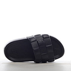 Louis Vuitton Black Rubber Waterfront Slide