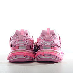 Balenciaga Track Pink Mesh and Suede Like Fabric