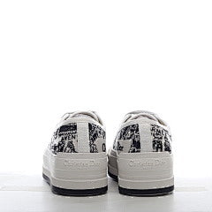 Walk'n'Dior Low Embroidered Canvas White