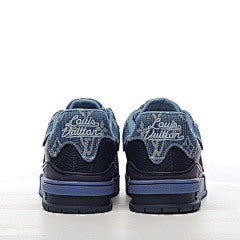 Louis Vuitton Nigo Blue Denim Monogram Trainers