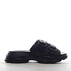 Christian Dior Black Fabric D-Wander Slides