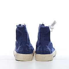 Balenciaga Paris High Destroyed Indigo