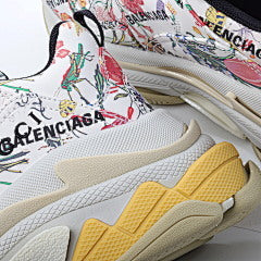 Balenciaga X Gucci Cream Leather Triple S