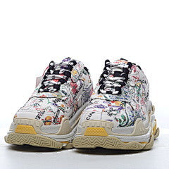 Balenciaga X Gucci Cream Leather Triple S