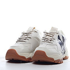 MLB Big Ball Chunky Sneakers Unisex Low Top Light Beige