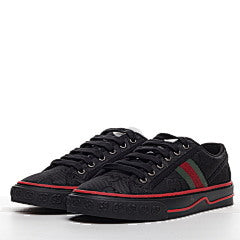 Gucci Black Canvas Tennis 1977 Low Top