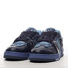 Louis Vuitton Nigo Blue Denim Monogram Trainers