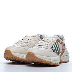 Gucci Cream Leather Rhyton Glitter Logo