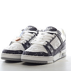 Louis Vuitton Trainer Monogram Denim Grey White