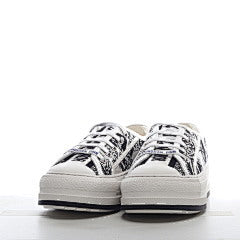 Walk'n'Dior Low Embroidered Canvas White