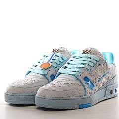 Louis Vuitton Trainer Grey&Cyan