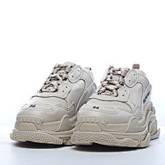 Balenciaga Triple S Beige Faux Leather
