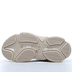 Balenciaga Triple S Beige Faux Leather