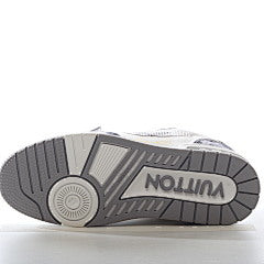Louis Vuitton Trainer 'Velcro Strap - Grey Monogram Denim'