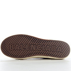 Balenciaga Paris Low Top BB Monogram Dark Beige Brown
