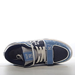 MLB Chunky Liner Casual Shoes Mid Top Blue