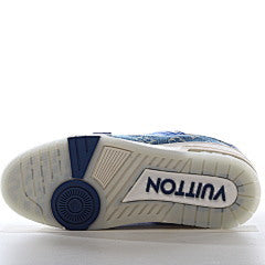 Louis Vuitton Trainer Monogram Denim White Blue