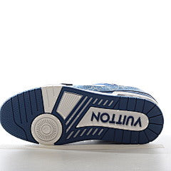Louis Vuitton Wmns Trainer Monogram Denim  Light Blue