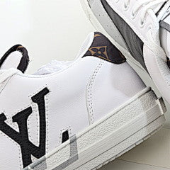 Louis Vuitton Sneakers White Gray Charlie Line Monogram Leather
