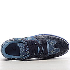 Louis Vuitton Nigo Blue Denim Monogram Trainers