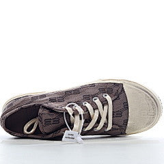 Balenciaga Paris Low Top BB Monogram Dark Beige Brown