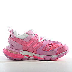 Balenciaga Track Pink Mesh and Suede Like Fabric