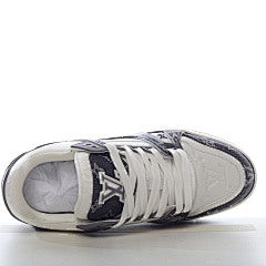 Louis Vuitton Trainer Monogram Denim Grey White