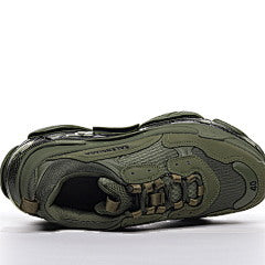 Balenciaga Triple S Clear Sole Dark Green