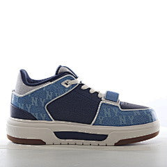 MLB Chunky Liner Casual Shoes Mid Top Blue