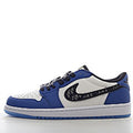 Dior x Nike Air Jordan 1 Low OG Azul real/Oblicuo