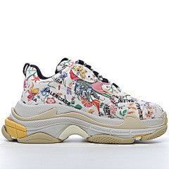 Balenciaga X Gucci Cream Leather Triple S