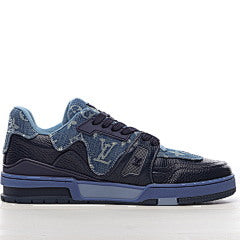 Louis Vuitton Nigo Blue Denim Monogram Trainers